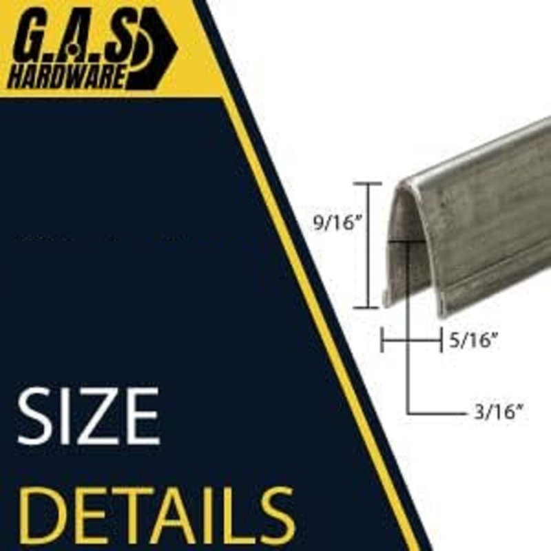 G.A.S. Hardware Still Track Cover for Sliding Patio Glass Screen Door